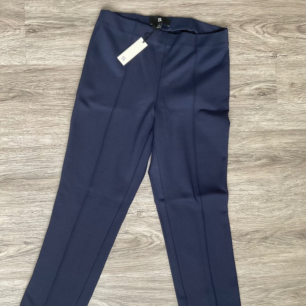 Banana Republic Navy Skinny Stretch-Ponte Pant, size S Petite NWT